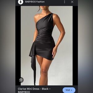 babyboo black mini avery dress